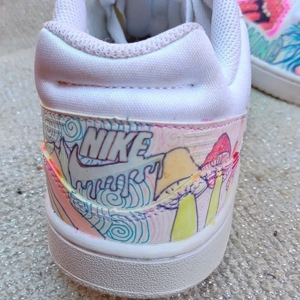 Nike Priority Low Custom 2015 Sz 8 Sneakers 641894-111